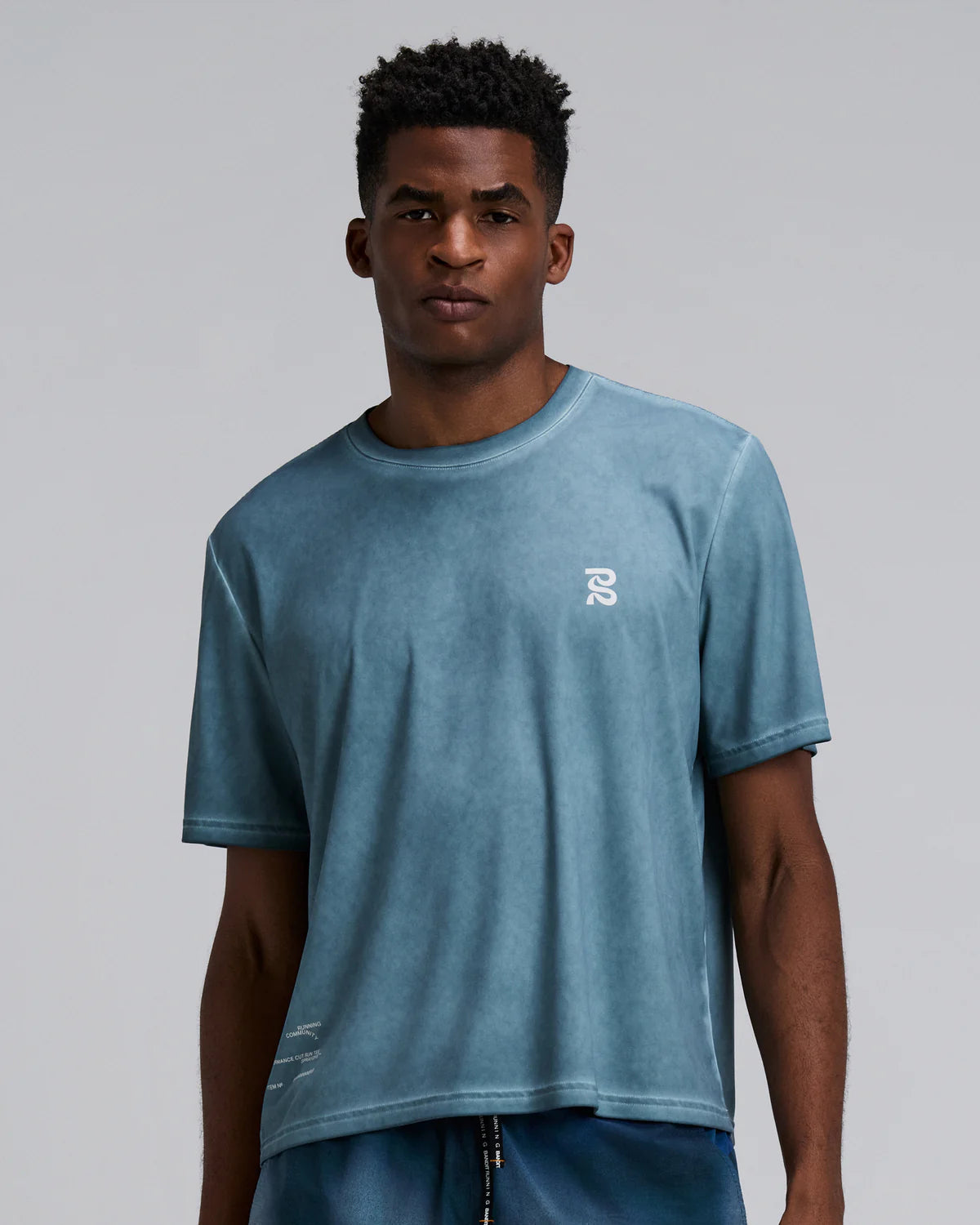 Bandit - Men’s FRIOSOFT™ Performance Box Tee - tranquil blue saltfade - Teeshirt Running hommes