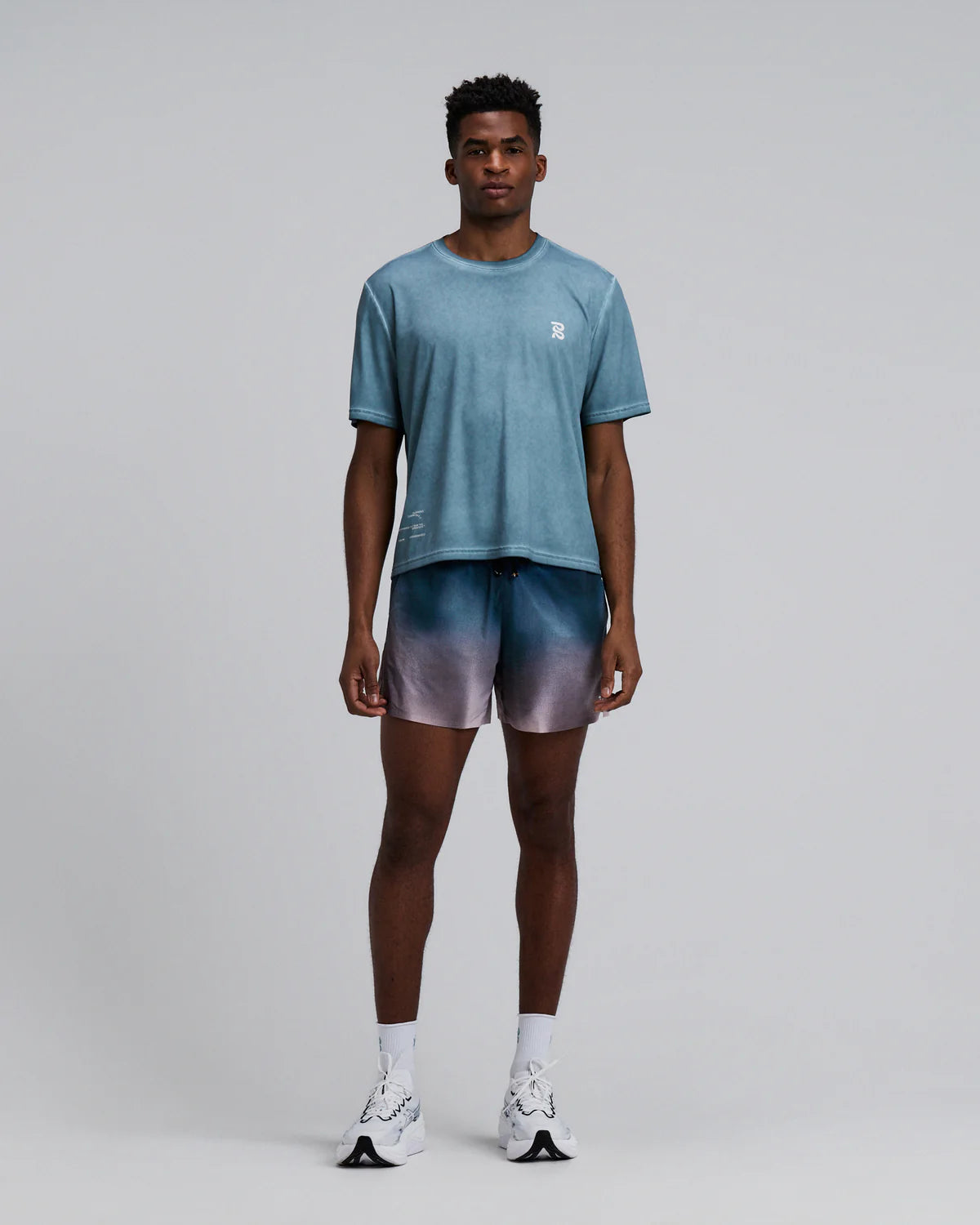 Bandit - Men’s FRIOSOFT™ Performance Box Tee - tranquil blue saltfade - Teeshirt Running hommes