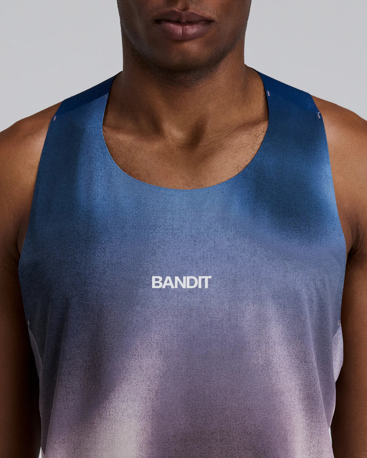 Bandit - Men’s SPECTER™ Shorty Race Singlet - flow state aegean multi - Débardeur Running hommes