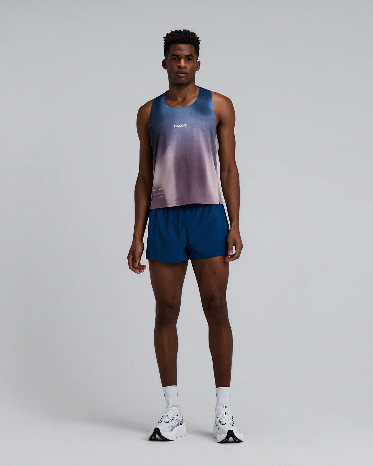 Bandit - Men’s SPECTER™ Shorty Race Singlet - flow state aegean multi - Débardeur Running hommes