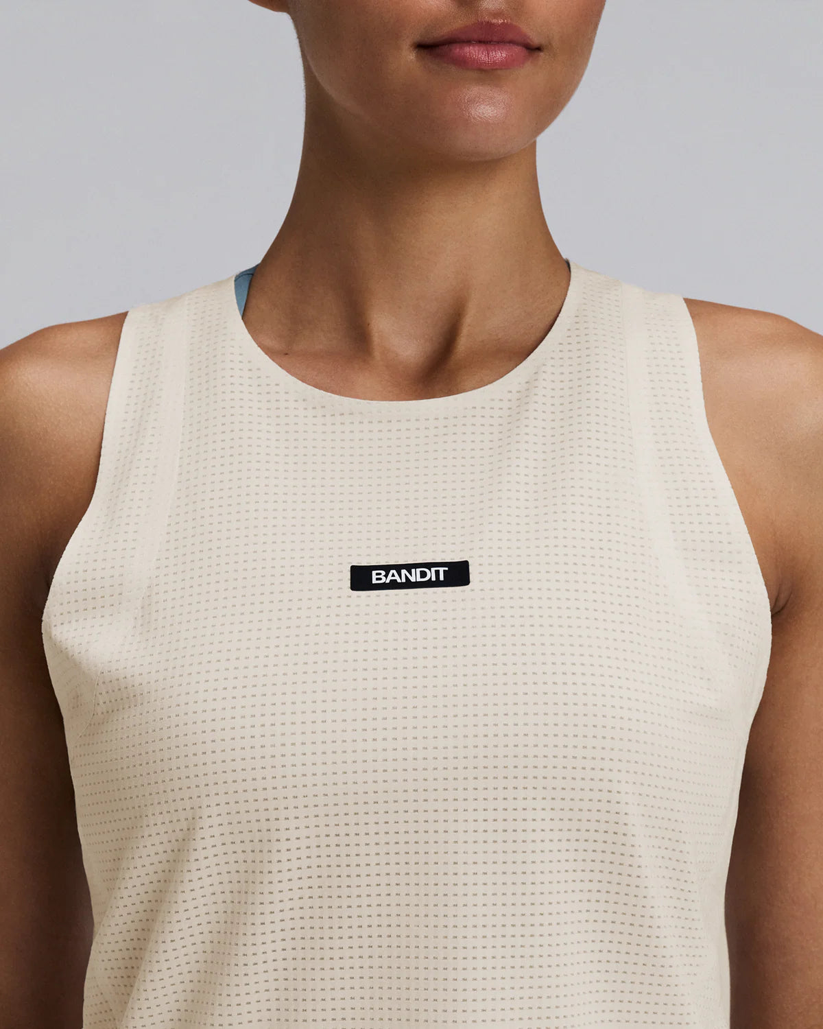 Bandit - Women’s GEOMESH™ Race Singlet - cream - Débardeur Running femmes
