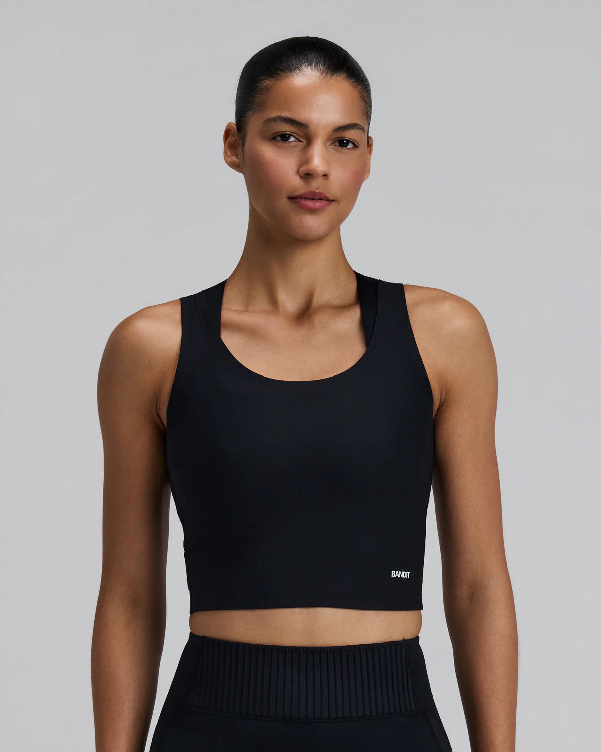 Bandit - Women’s ADAPTO™ Scoopneck Distance Tank - black - Débardeur Running femmes