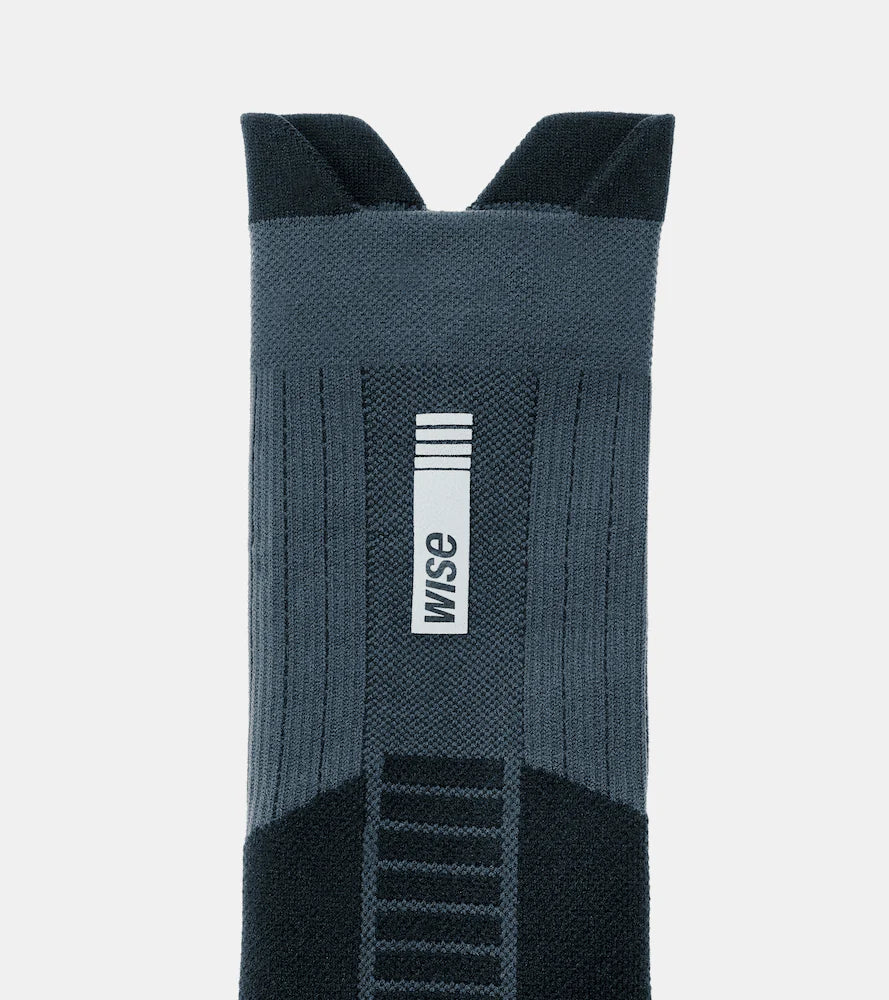 Wise - Ultra Socks - black / dark grey - chaussettes Running unisexe