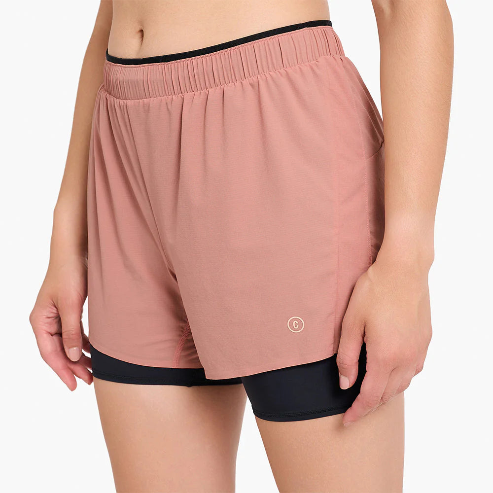 Ciele Athletics - W DLYShort 4" Long Brief 2 - rosedawn - Short running femmes