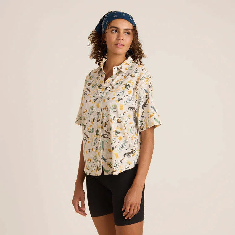 Roark Run Amok - Bless Up Breathable Stretch Shirt - moon - chemise running femmes