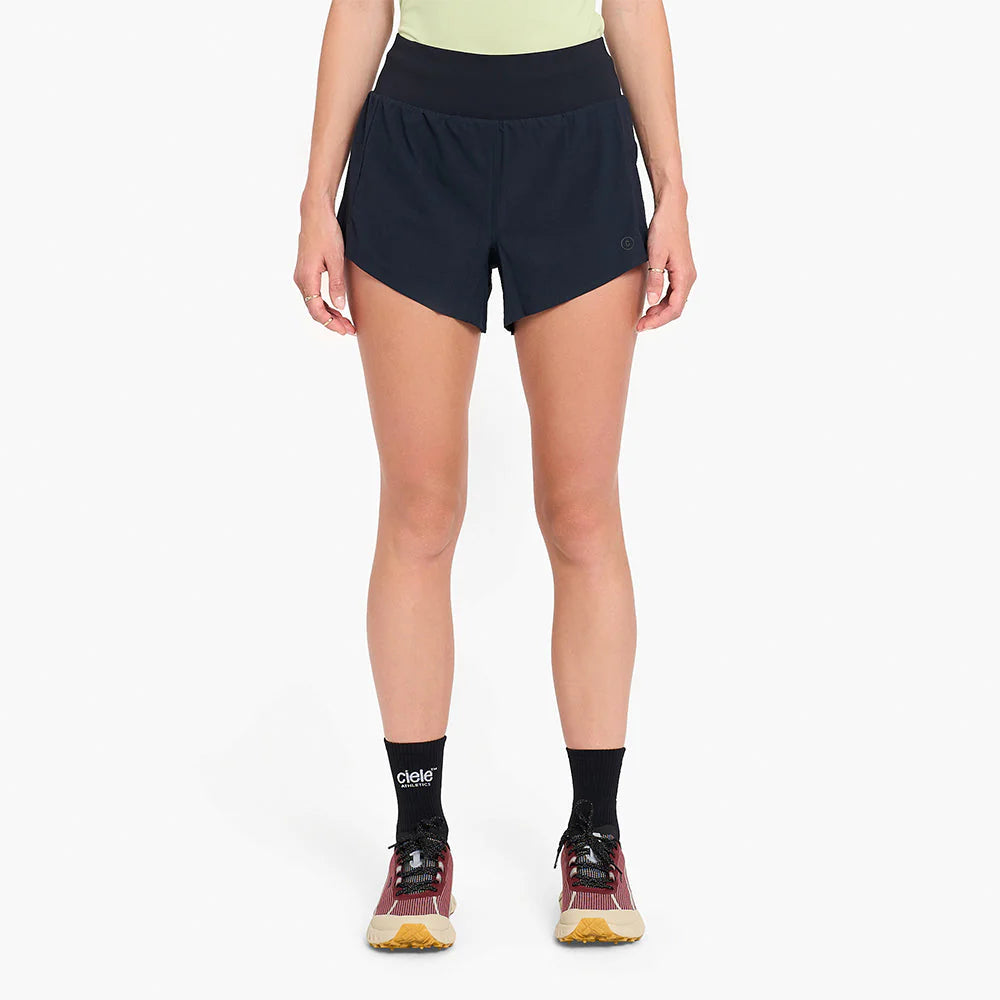 Ciele Athletics - W TRNShort 4" brief 2 - black - Short running femmes