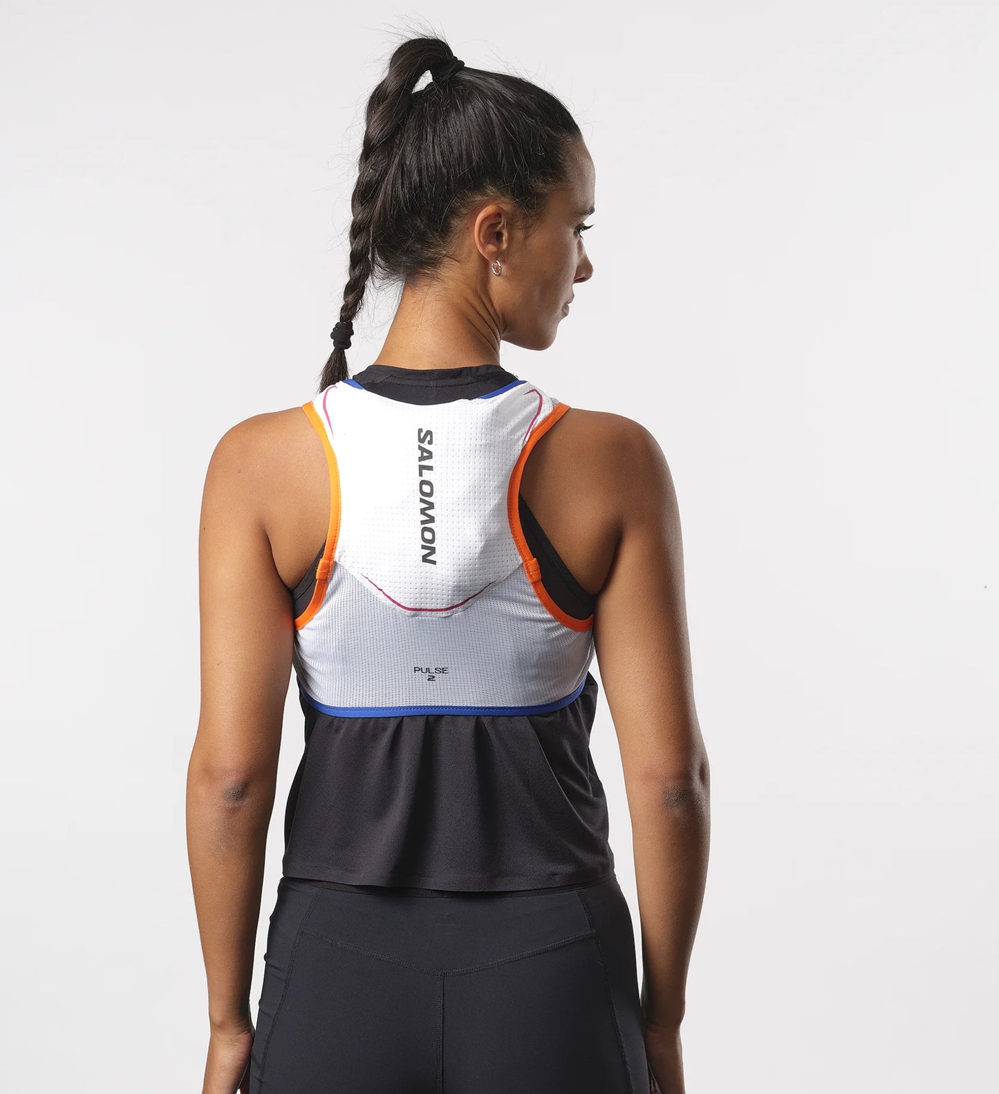 Salomon - Pulse 2 - white / surf the web / dragon fire / gilet d’hydratation unisexe