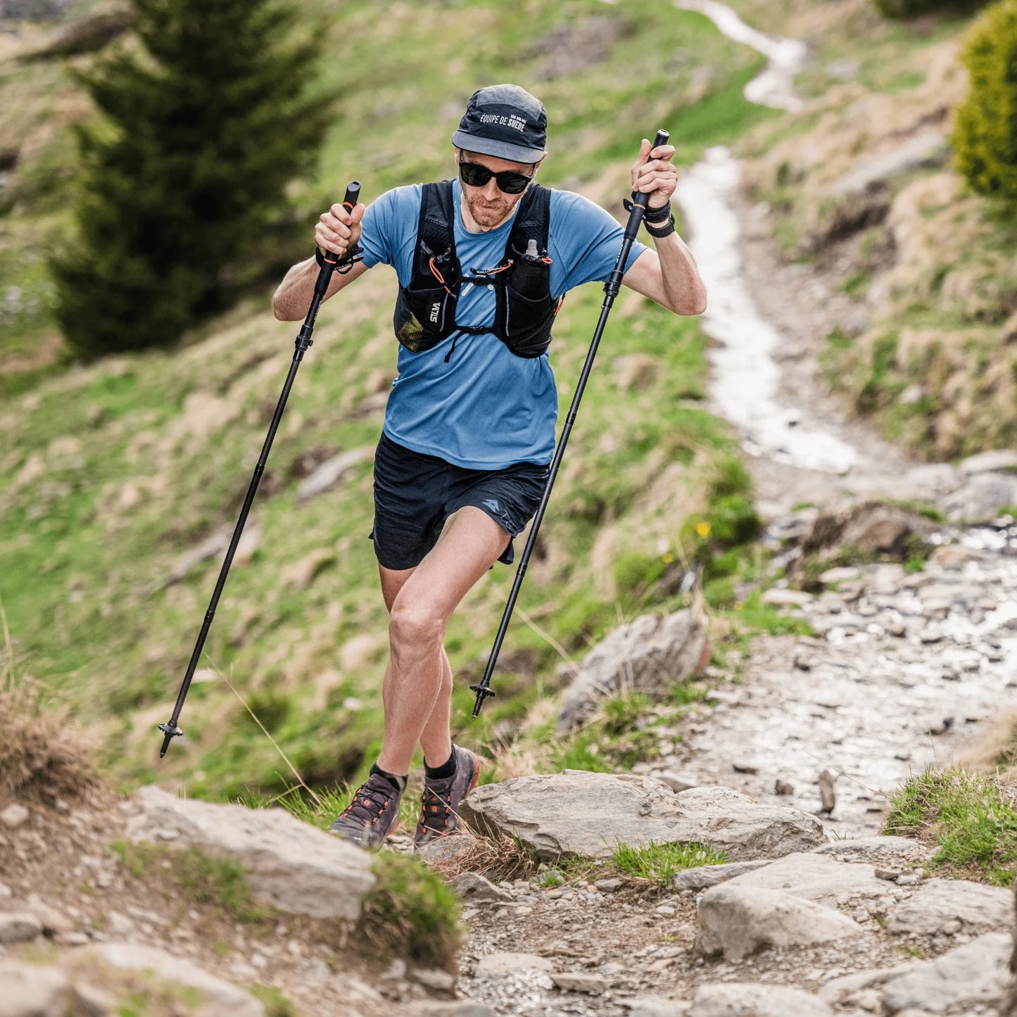 Silva - Running Poles Carbon Adjust 100-120 CM - Bâtons de Trail running