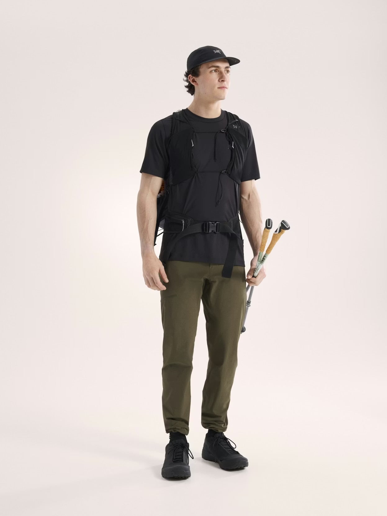 Arc’teryx - Cormac Crew SS Tee - black - teeshirt running hommes