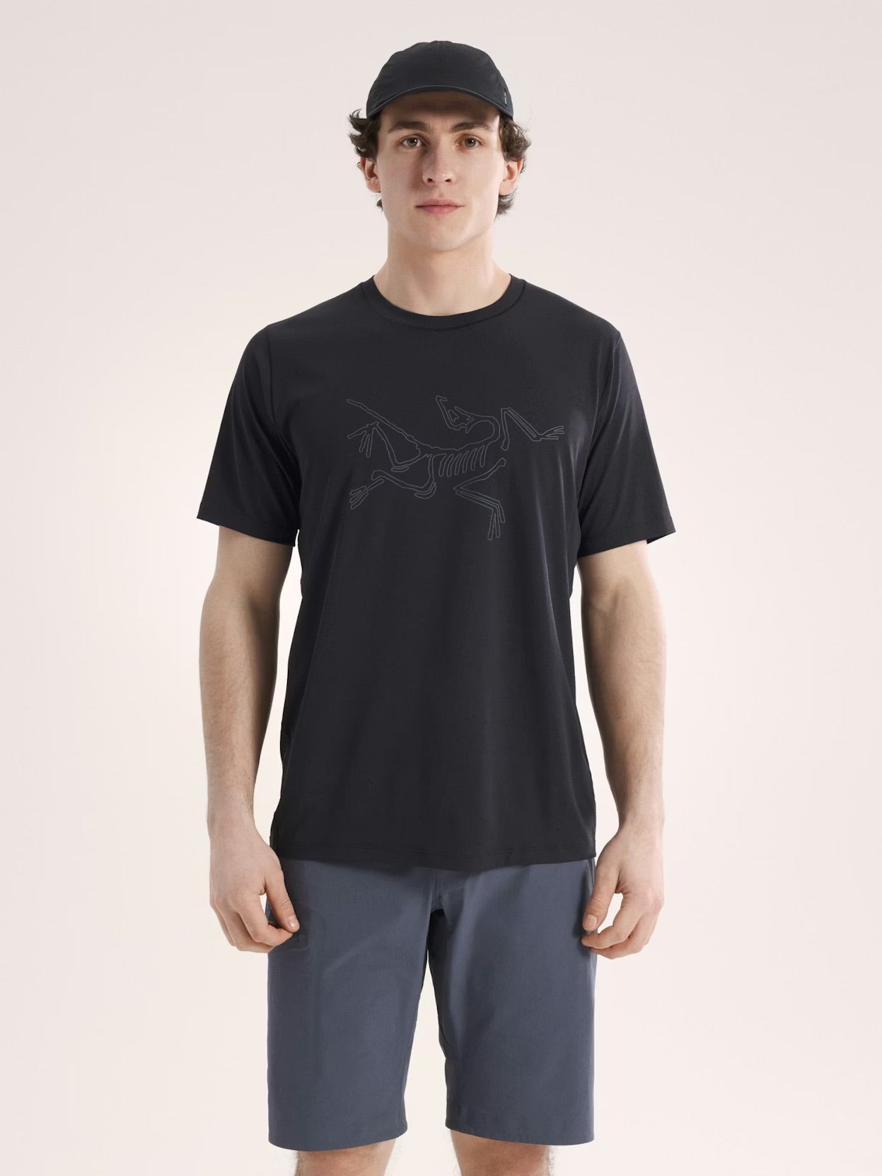 Arc’teryx - Cormac Logo SS Tee - black - teeshirt running hommes