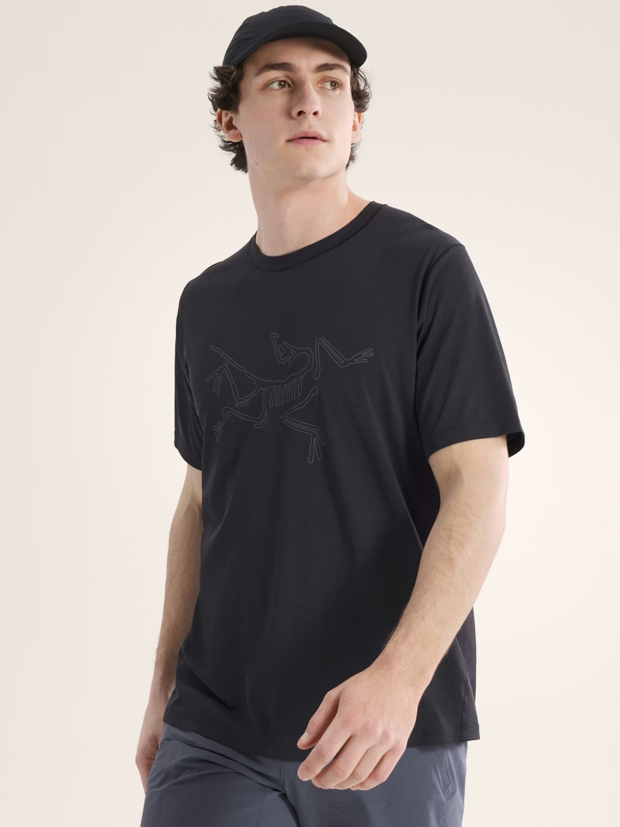 Arc’teryx - Cormac Logo SS Tee - black - teeshirt running hommes