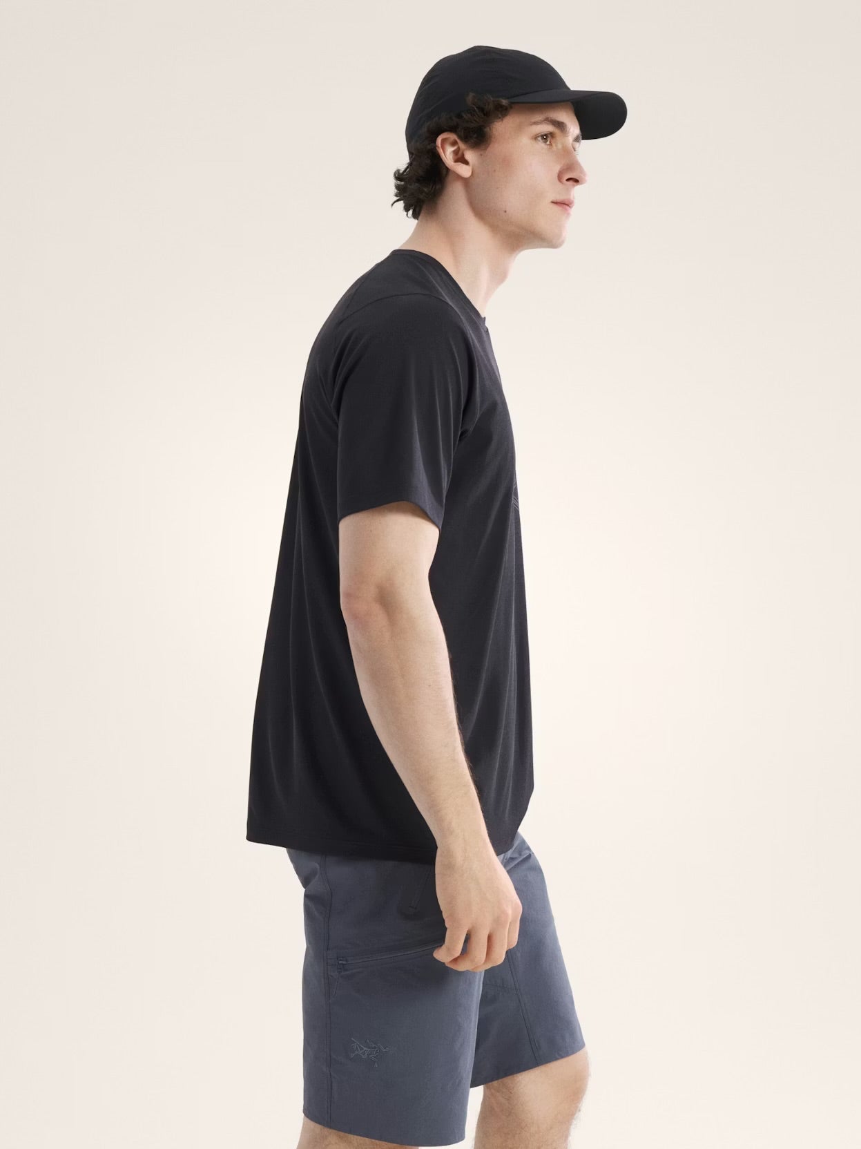 Arc’teryx - Cormac Logo SS Tee - black - teeshirt running hommes