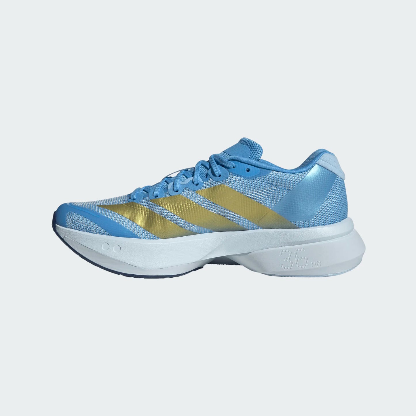 Adidas - Adizero Boston 13 - blue burst / gold metal / flow blue - Chaussures running femmes