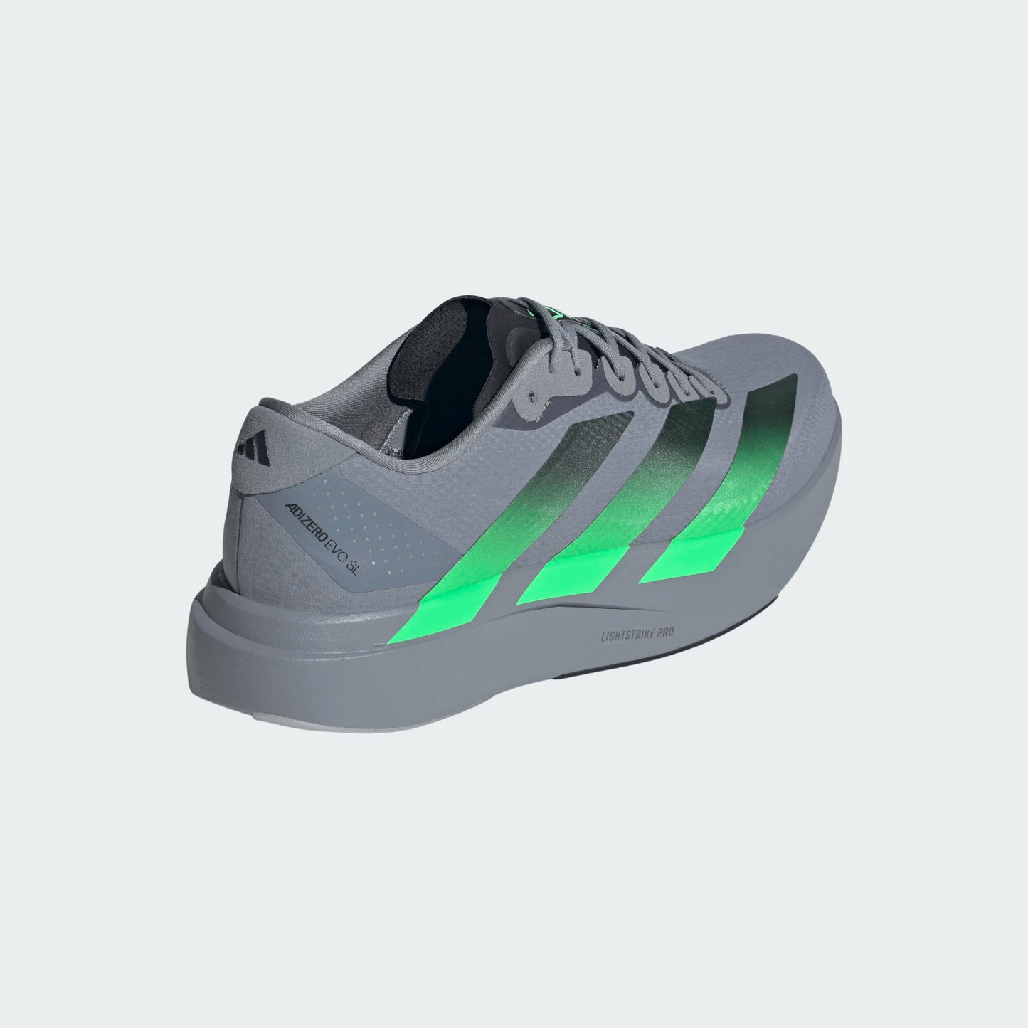 Adidas - Adizero Evo SL Woven - Grey / Screaming Green / Carbon - Chaussures running hommes