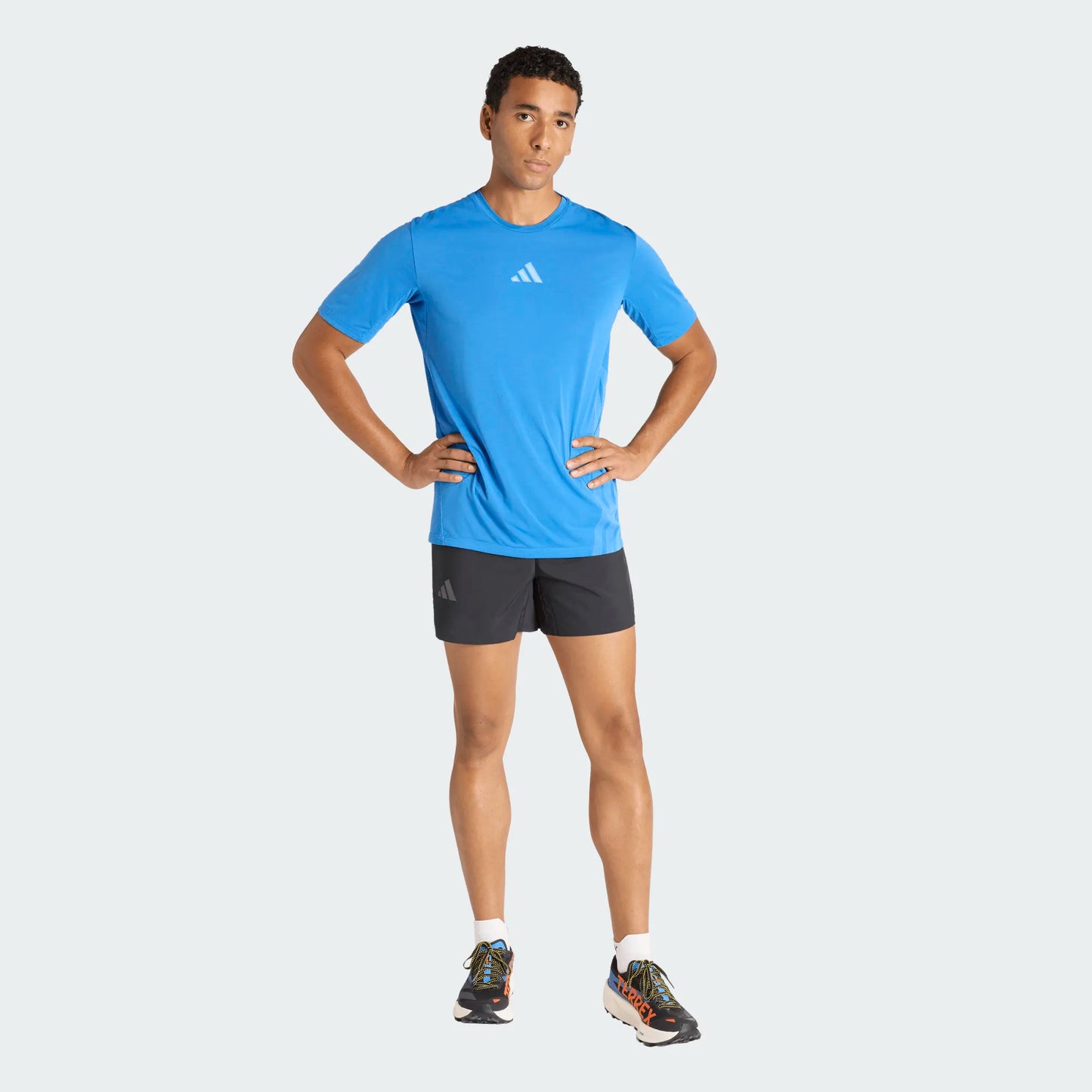 Adidas - Xperior Tee - ray blue - teeshirt Running hommes