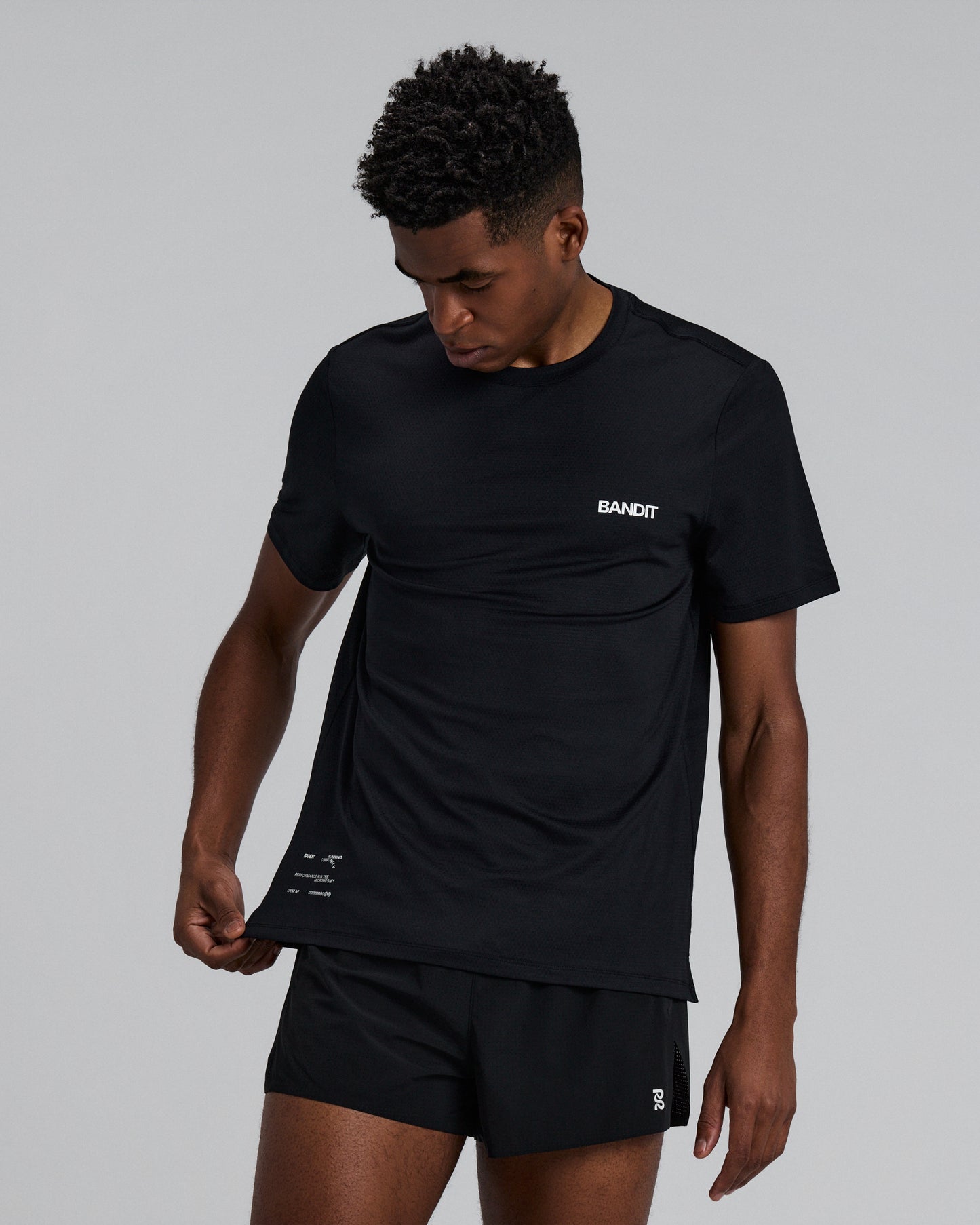 Bandit - Men’s MICROMESH™ Run Tee - black - Teeshirt Running hommes