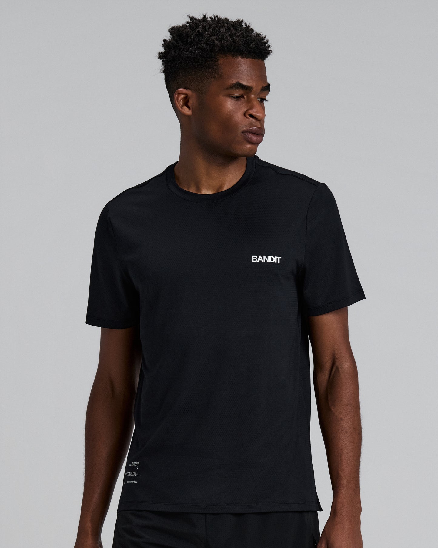 Bandit - Men’s MICROMESH™ Run Tee - black - Teeshirt Running hommes
