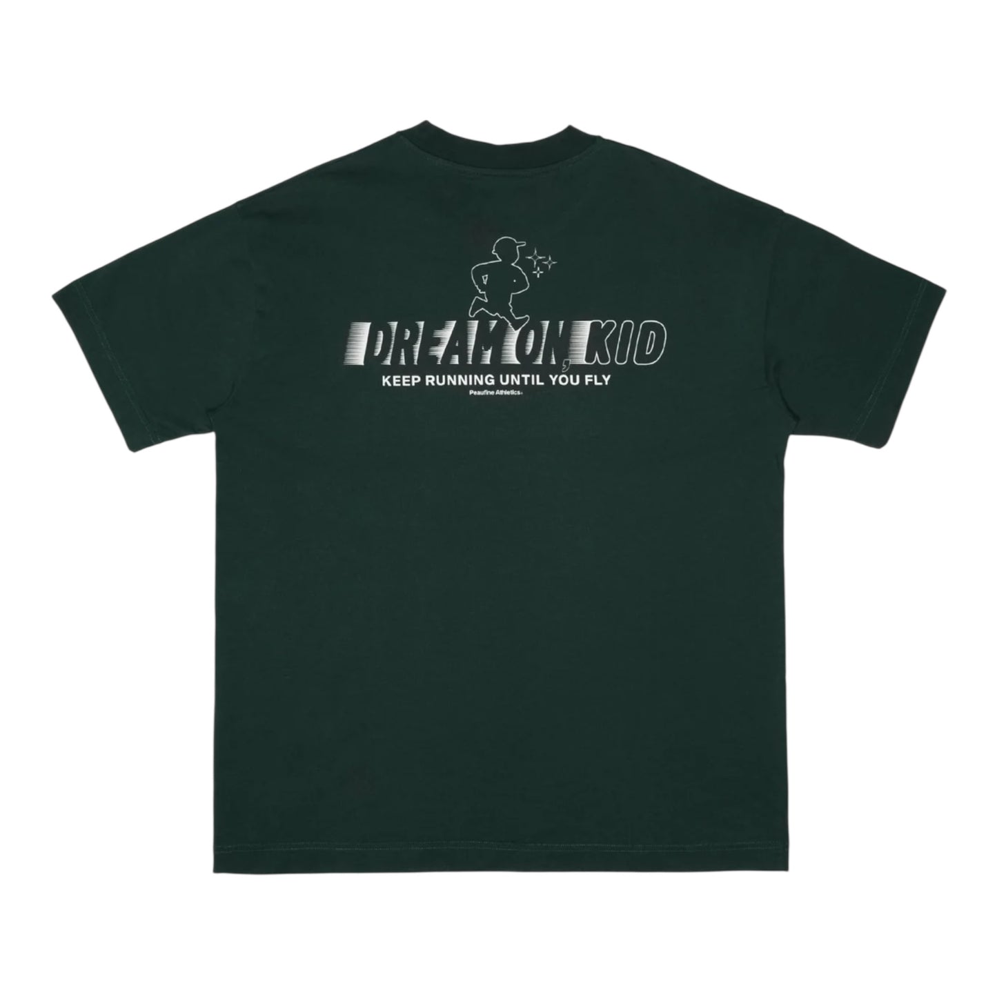 Peaufine Athletics - Oversize Organic T-shirt Dream On Kid - pine forest - Teeshirt Hommes