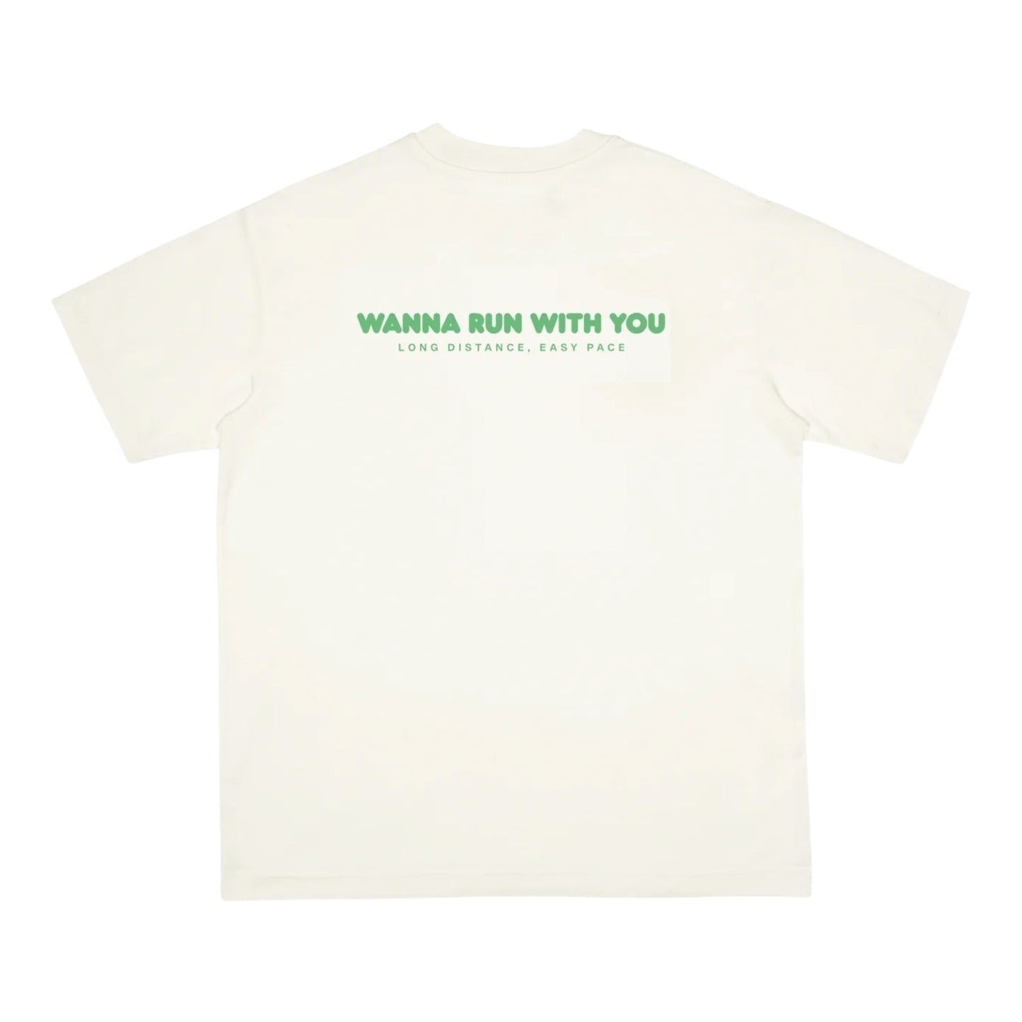 Peaufine Athletics - Wood T-shirt™ Wanna Run - off white - Teeshirt Running Hommes