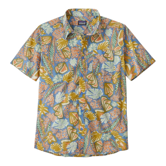 Patagonia - Men's Go-To Shirt - Flourish / Abundant Blue - Chemise hommes