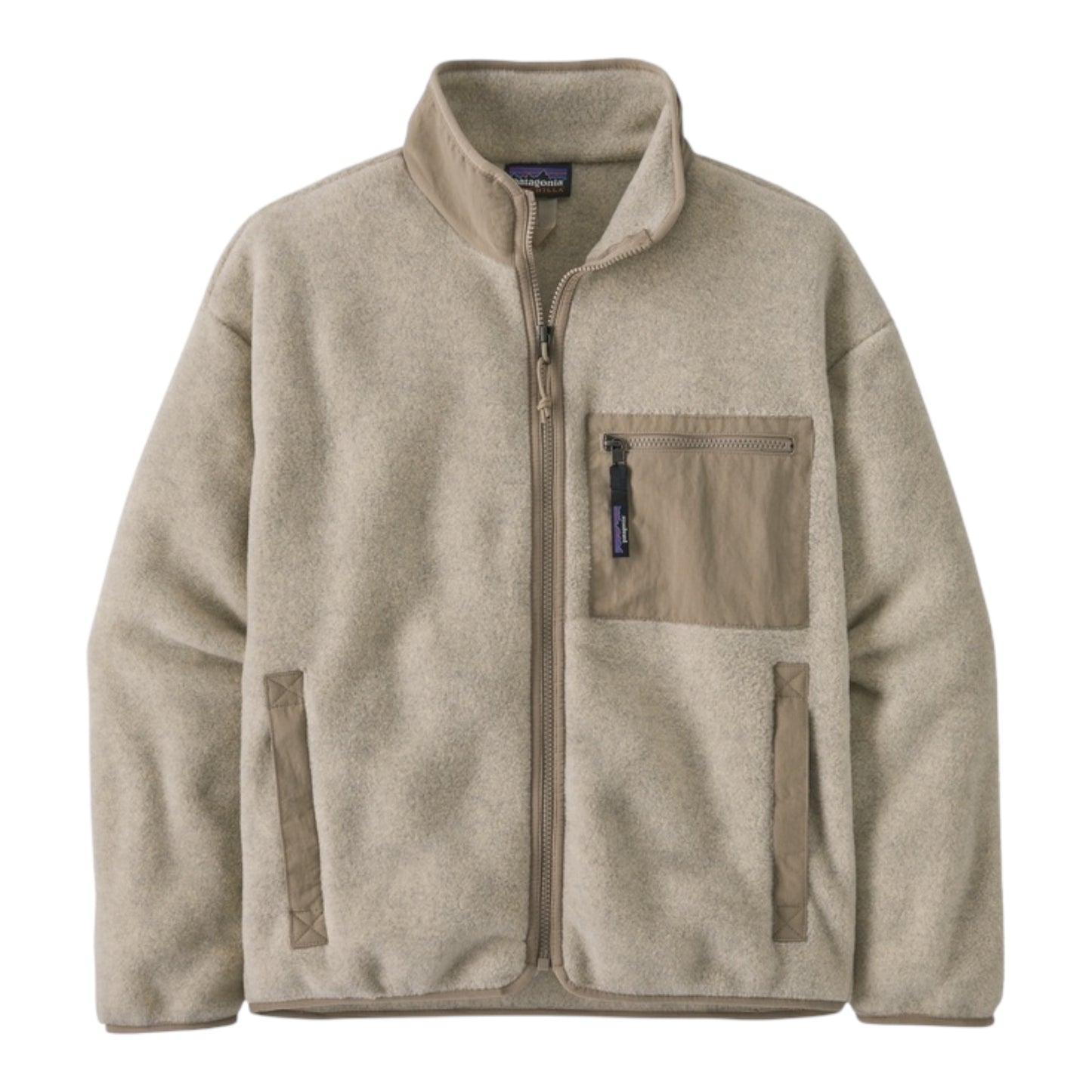 Patagonia - W's Synchilla® Fleece Jacket - Oatmeal Heather / seabird grey - Veste polaire femmes