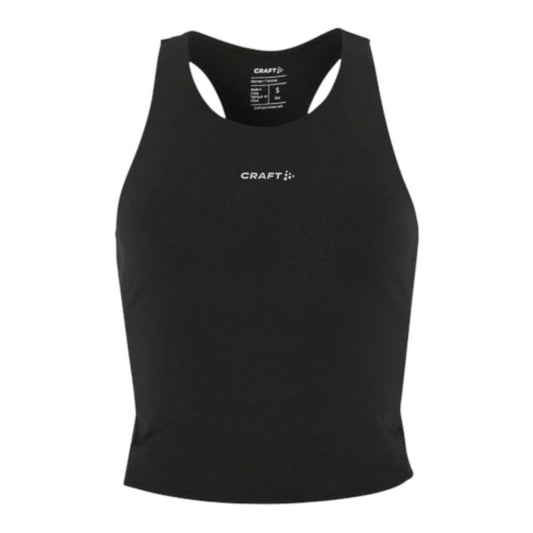 Craft - Hypervent Cropped Pocket Singlet W - black - débardeur running femmes