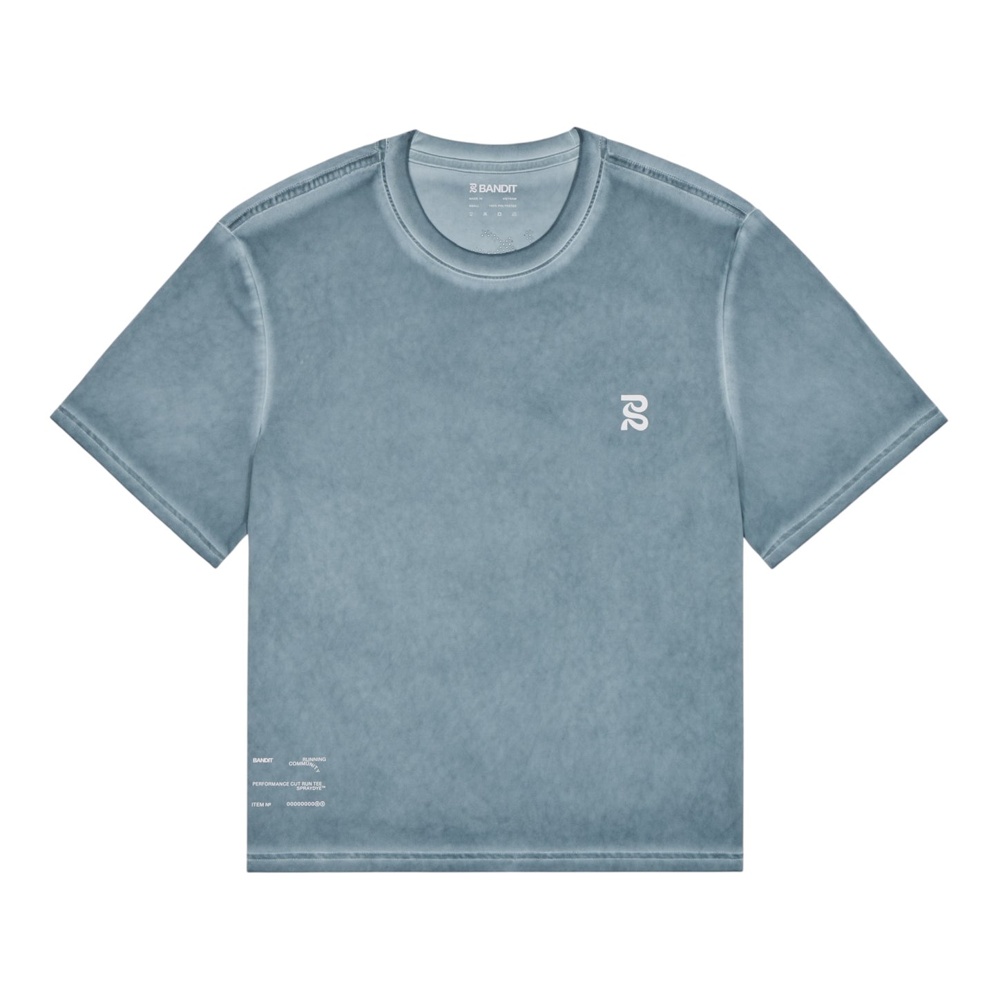 Bandit - Men’s FRIOSOFT™ Performance Box Tee - tranquil blue saltfade - Teeshirt Running hommes