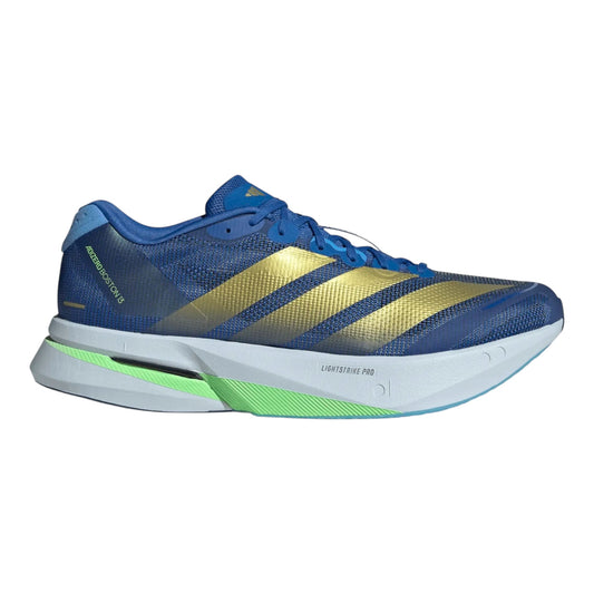 Adidas - Adizero Boston 13 - blue / gold metal / blue burst - Chaussures running hommes