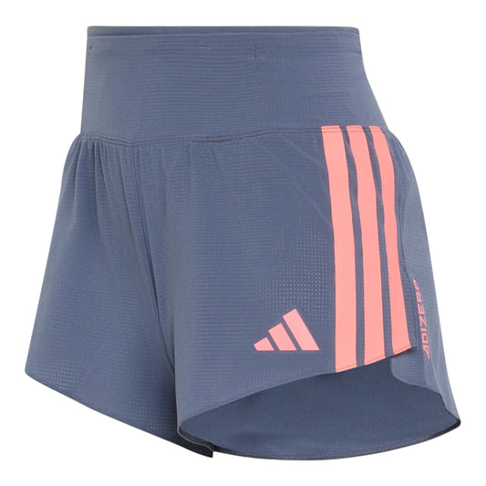 Adidas - Adizero Gel Short W - Grey / Solar Turbo - Short running femmes