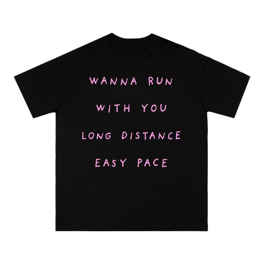 Peaufine Athletics - Wood T-shirt™ Wanna Run - black - Teeshirt Running Hommes