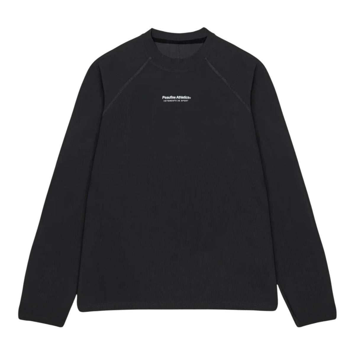 Peaufine Athletics - Rib Tech Longsleeve Tee - anthracite - Teeshirt Running Hommes