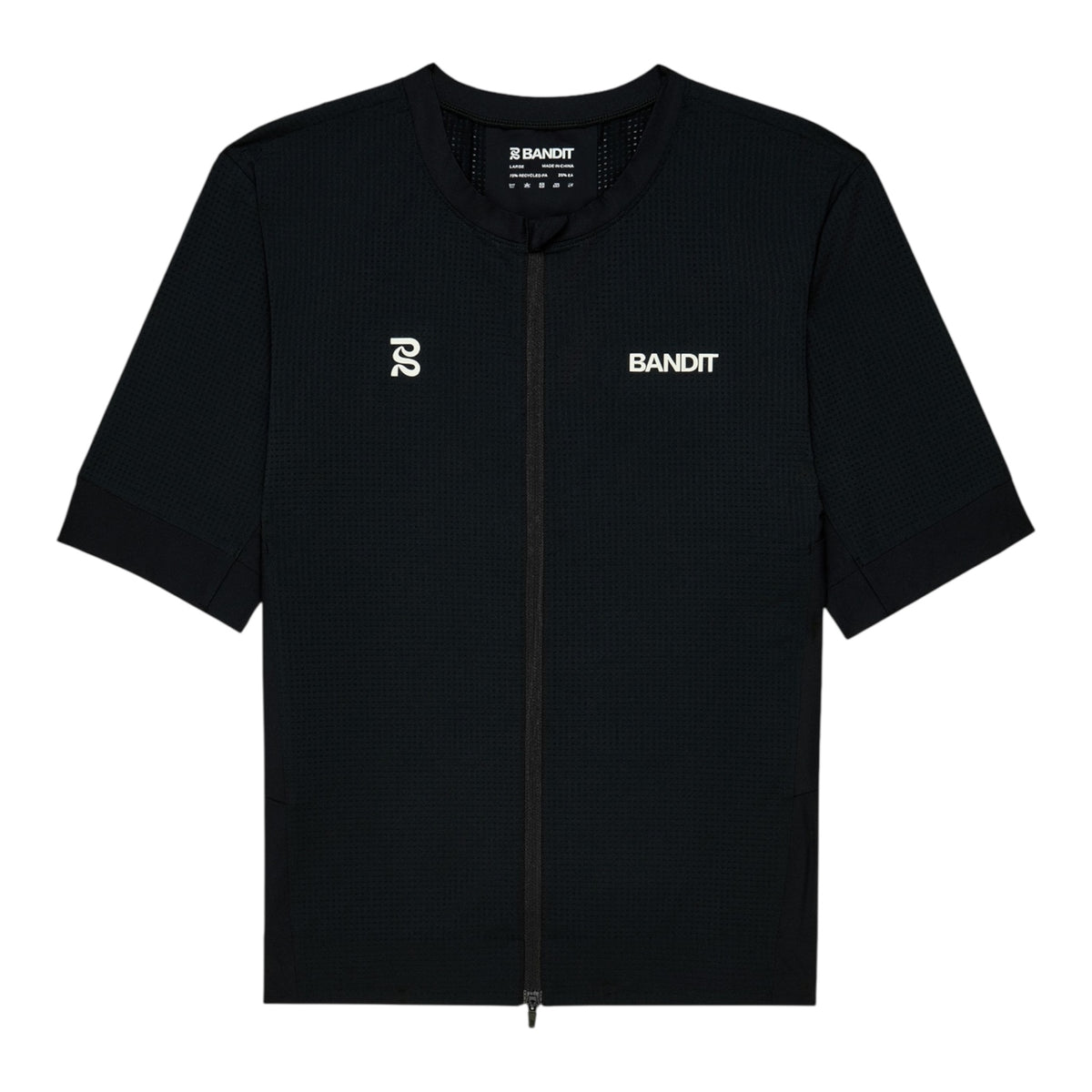 Bandit - Men’s Geomesh™ 2-way Zip Race Top - black - Haut de Running hommes