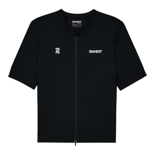 Bandit - Men’s Geomesh™ 2-way Zip Race Top - black - Haut de Running hommes