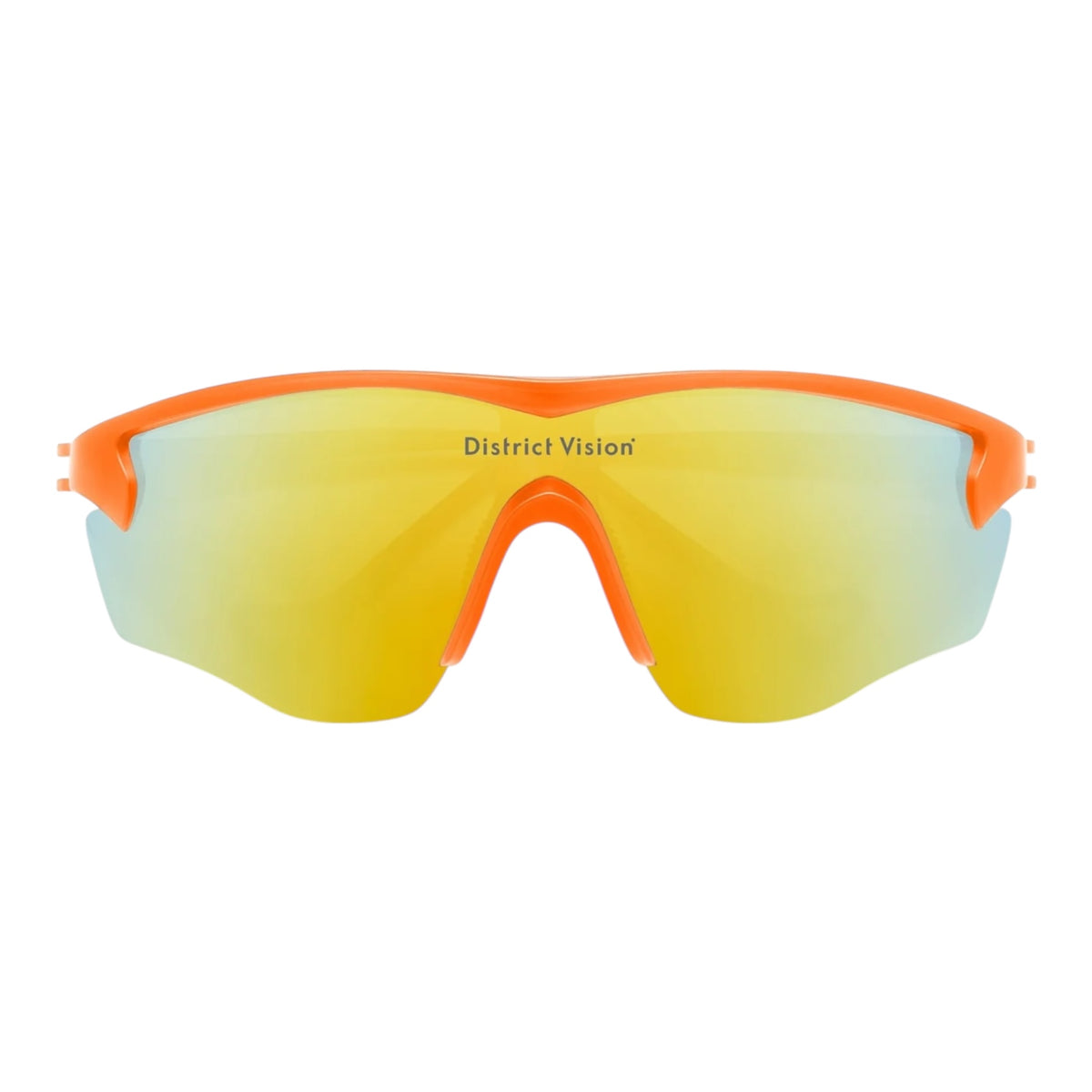 District Vision - Junya Racer - citrus / D+ amber mirror - lunettes Running unisexe
