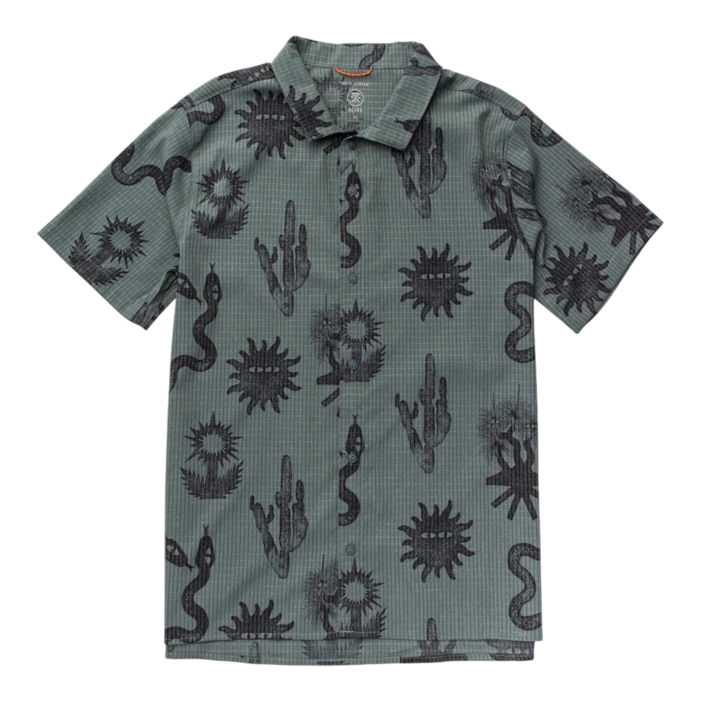 Roark Run Amok - Bless Up Trail Breathable Stretch Shirt - forest - chemise running hommes