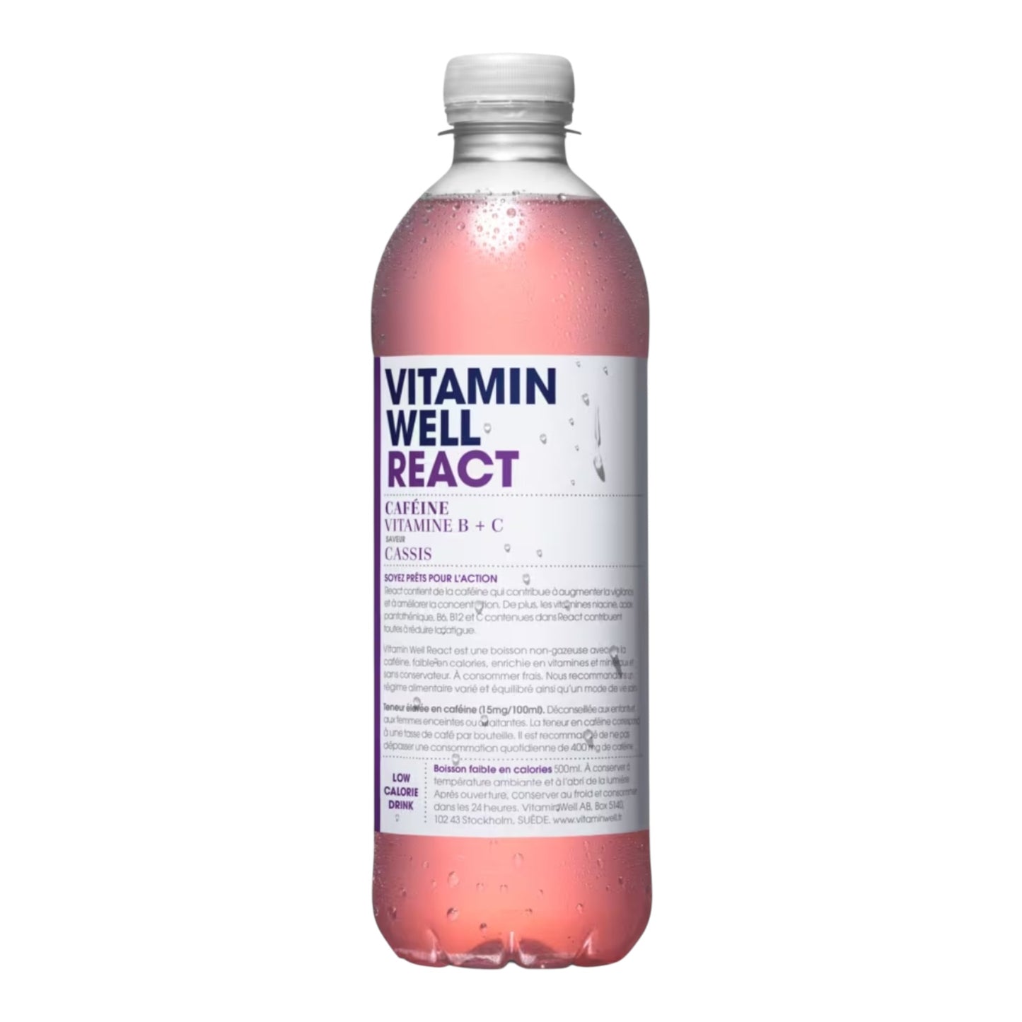 Vitamin Well - React - Boisson enrichie en vitamines et minéraux