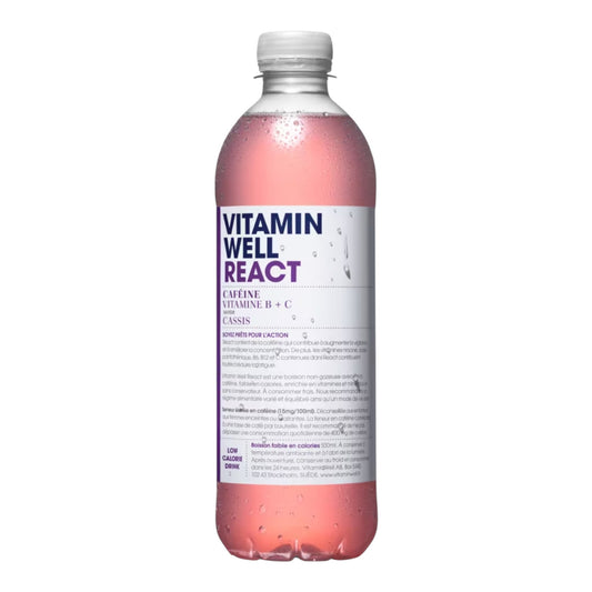 Vitamin Well - React - Boisson enrichie en vitamines et minéraux