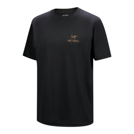 Arc’teryx - Kragg SL Cotton Bird Word SS Tee - 24K black - Teeshirt hommes