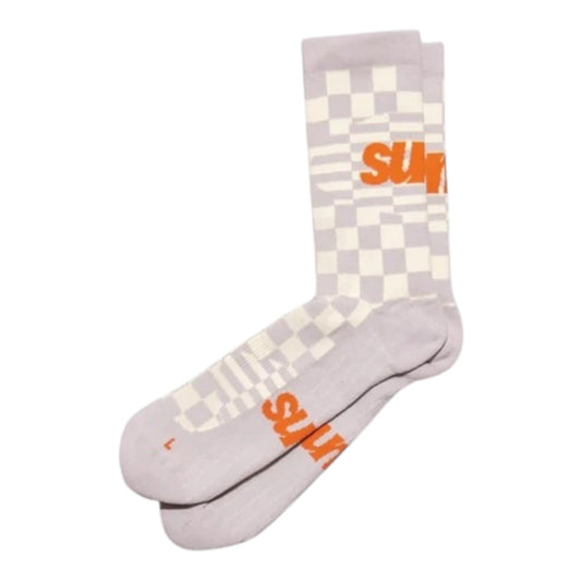 Sums Club - Checkers Socks - cream - Chaussettes Running unisexe
