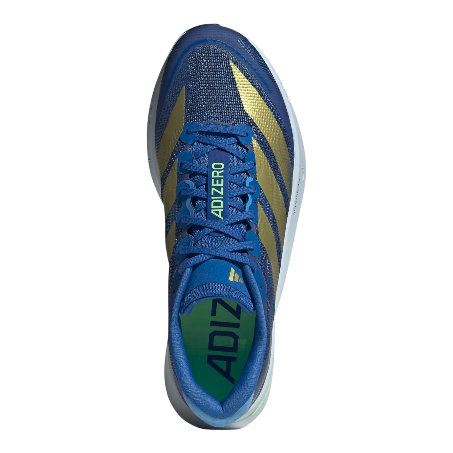 Adidas - Adizero Boston 13 - blue / gold metal / blue burst - Chaussures running hommes