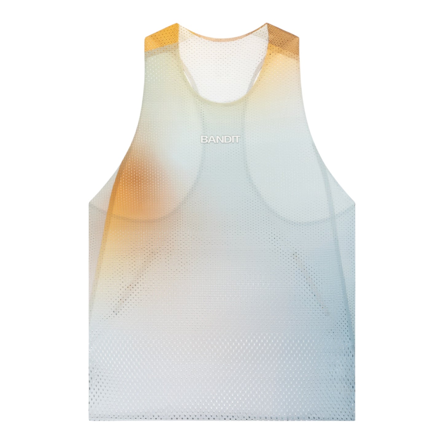 Bandit - Men’s SHREDDER™ Race Singlet with FLOPACK™ - lagoon / multi - Débardeur Running hommes