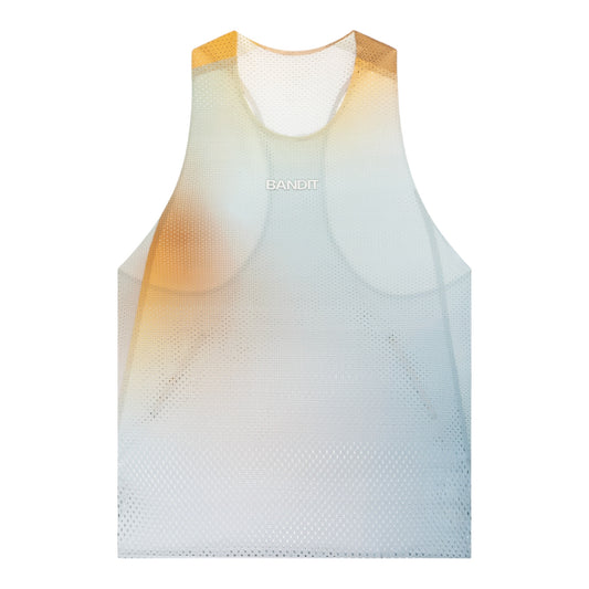 Bandit - Men’s SHREDDER™ Race Singlet with FLOPACK™ - lagoon / multi - Débardeur Running hommes