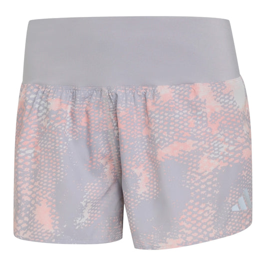 Adidas - Adi365 Animal Print Iconic Short 4“ - Grey One / Semi Frozen Turbo / Glory Grey - Short running femmes