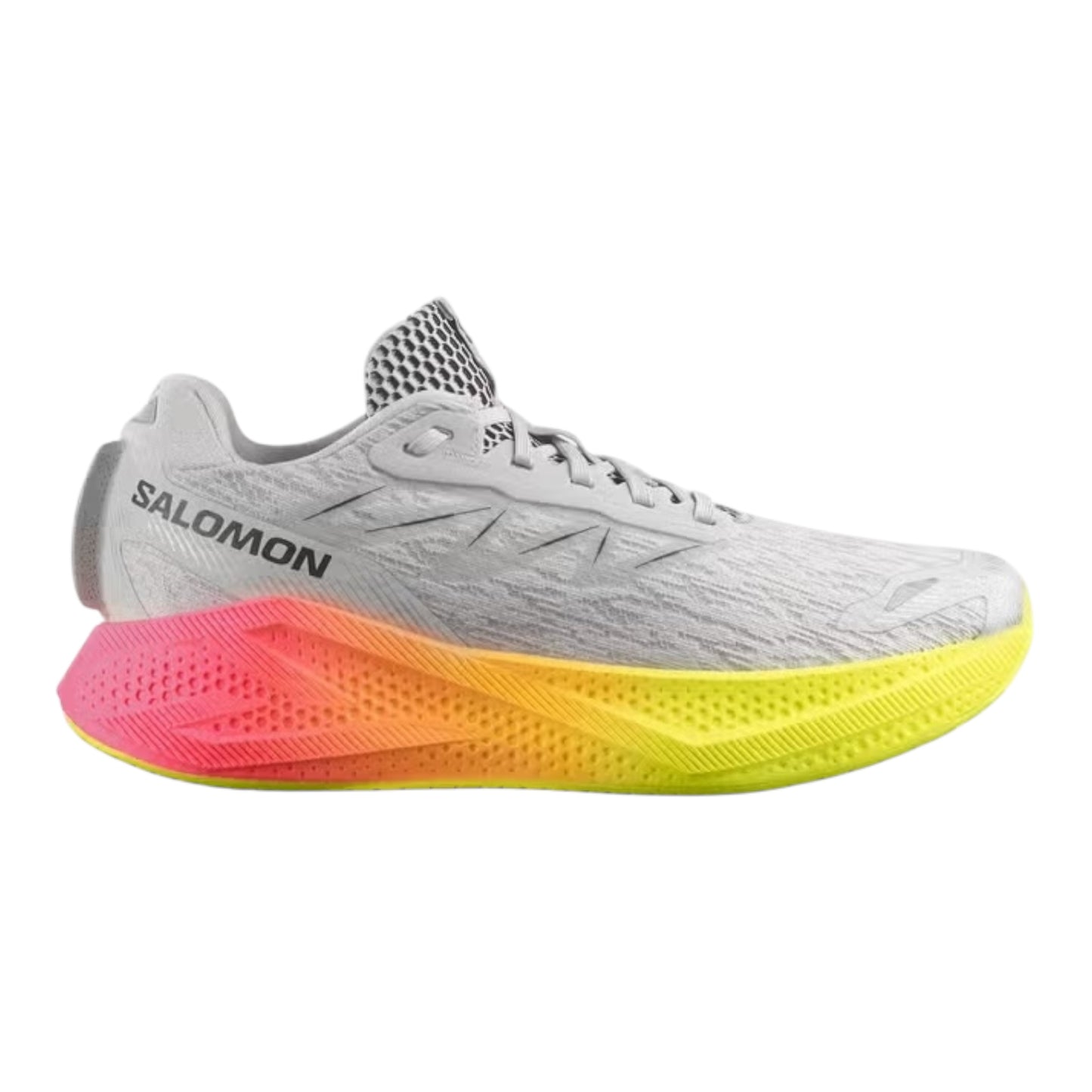 Salomon - Aero Glide 4 Gradient - Gray Violet / Safety Yellow / Black - Chaussures running hommes