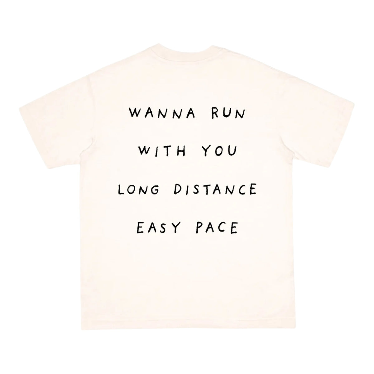 Peaufine Athletics - Wood T-shirt™ Wanna Run - off white - Teeshirt Running Hommes