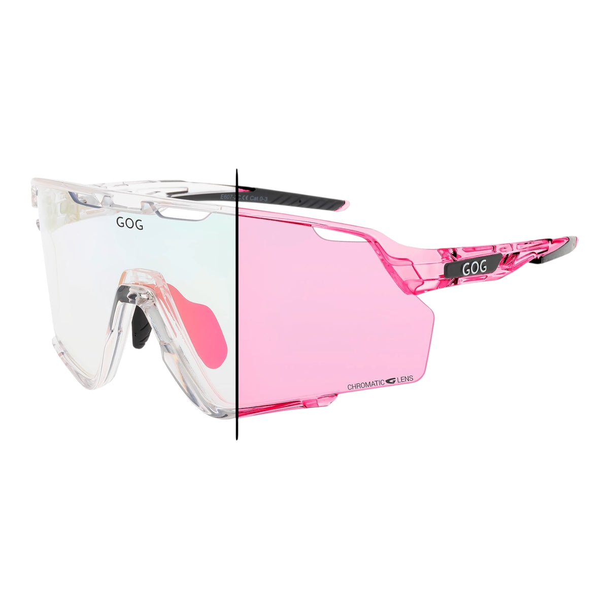 Gog - Prometheus - photochromic pink / black reflex pink (cat.0 à 3) - lunettes Running unisexe