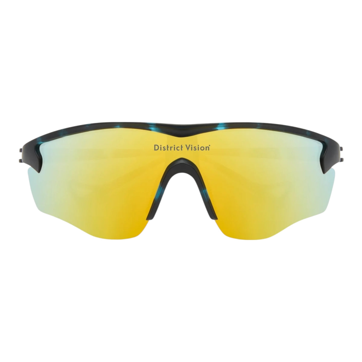 District Vision - Junya Racer - midnight mosaic / D+ fire mirror - lunettes Running unisexe