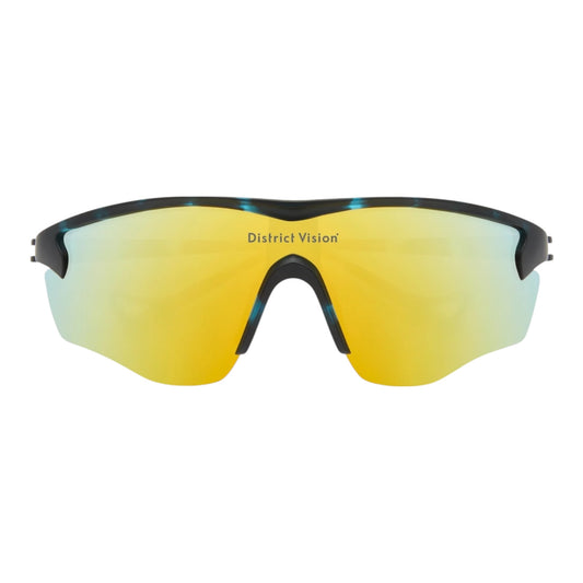 District Vision - Junya Racer - midnight mosaic / D+ fire mirror - lunettes Running unisexe