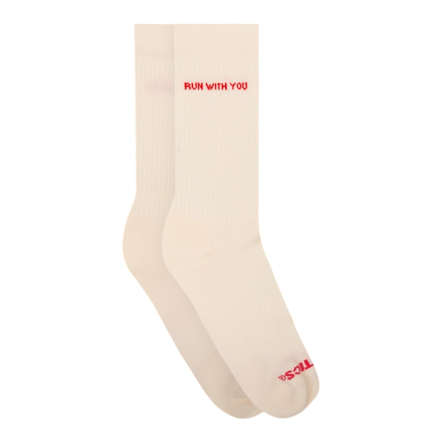 Peaufine Athletics - Vaporfeel® Socks Wanna Run With You - white - Chaussettes Running unisexe