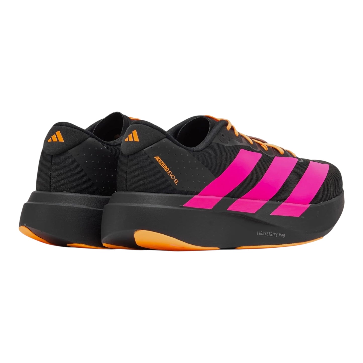 Adidas - Adizero Evo SL - core black/shock pink/flash orange - Chaussures running hommes